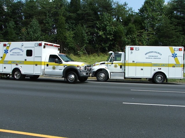 SVRS units on the scene of an I-95 MVA