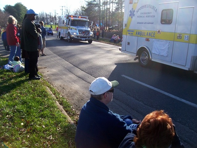 Onlookers loved the lights and siren displays